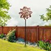 Garden Windmill Wind Spinner Metal Ornaments Outdoor Decor Ornamental Mill 182cm