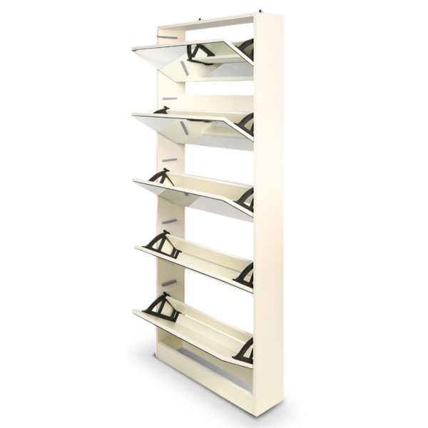 Mirrored Shoe Storage Cabinet Organizer – 63 x 17 x 170cm