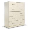 Tallboy Dresser 6 Chest of Drawers Storage Cabinet 85 x 39.5 x 105cm