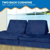 Huddle Kids Modular Play Foam Couch – Navy