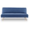 Saybrook 3 Seater Modular Linen Fabric Sofa Bed Couch  – Dark Blue