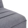 Saybrook 3 Seater Modular Linen Fabric Sofa Bed Couch – Dark Grey