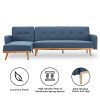 Viejo 3-Seater Corner Sofa Bed with Chaise Lounge – Blue