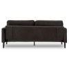 Air Faux Velvet Sofa Bed Couch Furniture Lounge Suite – Black