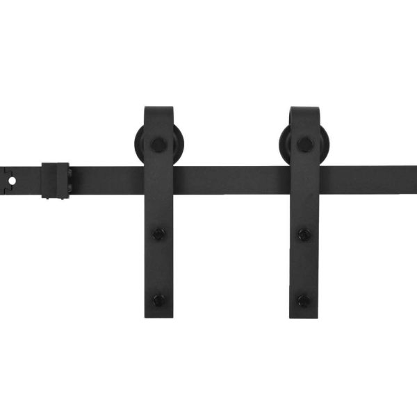 Sliding Door Hardware Kit Steel Black