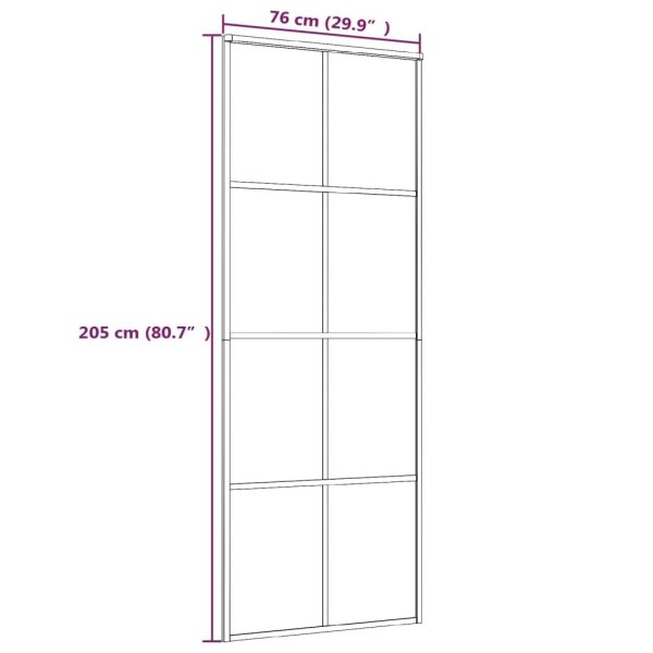 Sliding Door ESG Glass and Aluminium