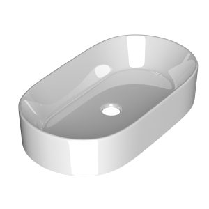 Bathroom Basin Ceramic Vanity Sink Hand Wash Bowl 53x28cm