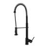 Pull Out Kitchen Tap Mixer Basin Taps Faucet Vanity Sink Swivel Brass WEL In – Black