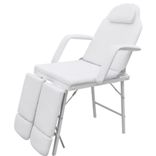 Portable Facial Treatment Chair Faux Leather 185x78x76 cm