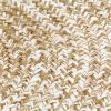 Handmade Rug Jute White and Natural – 90 cm