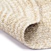 Handmade Rug Jute White and Natural – 90 cm