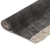 Kilim Rug Cotton – 160×230 cm, Anthracite