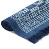 Kilim Rug Cotton with Pattern Blue – 160×230 cm