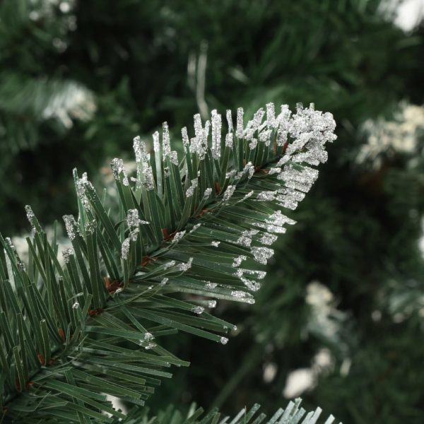 Artificial Christmas Tree with Pine Cones – 180×104 cm, Green and White