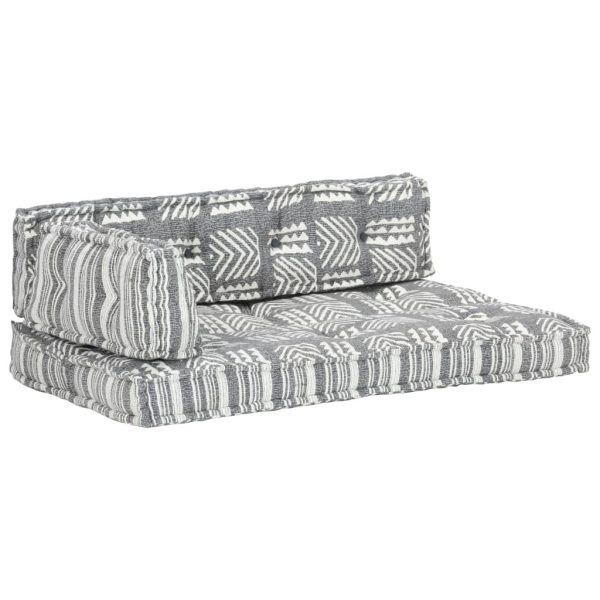 Pallet Sofa Cushion Grey Fabric Patchwork