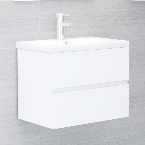 Bathroom Furniture Set Engineered Wood – 60×38.5×45 cm, White