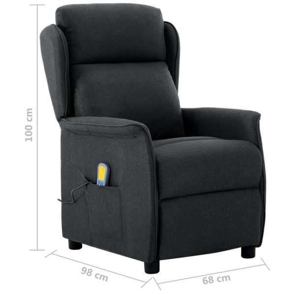 Electric Massage Recliner Fabric – Dark Grey