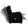 Electric Massage Reclining Chair Faux Leather – Black