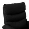 Electric Massage Reclining Chair Faux Leather – Black