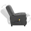 Electric Massage Recliner Fabric – Light Grey