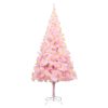 Artificial Christmas Tree with LEDs&Stand PVC – 210×120 cm, Pink