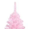 Artificial Christmas Tree with LEDs&Stand PVC – 210×120 cm, Pink