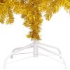 Artificial Christmas Tree with LEDs&Ball Set PVC – 210×120 cm, Gold