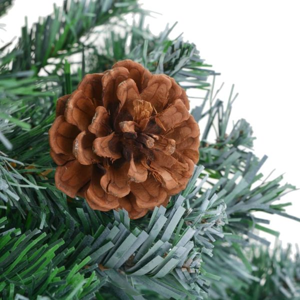 Frosted Christmas Tree with LEDs&Ball Set&Pinecones