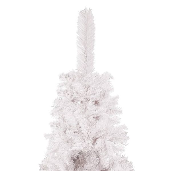 Slim Christmas Tree with LEDs&Ball Set – 120×38 cm, White and Gold