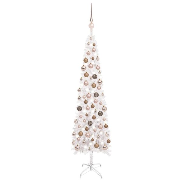 Slim Christmas Tree with LEDs&Ball Set