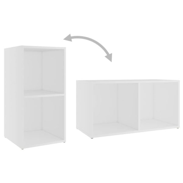 Cascades 4 Piece TV Cabinet Set Engineered Wood – White