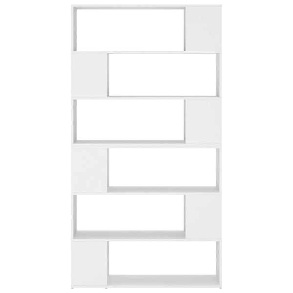 Bago Book Cabinet Room Divider 100x24x188 cm – White