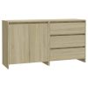 2 Piece Sideboard Engineered Wood – Sonoma oak