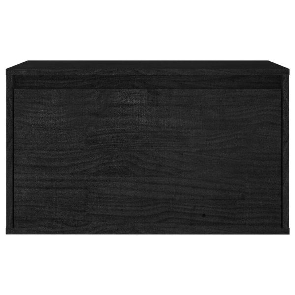 Jerome TV Cabinets 3 pcs Solid Wood Pine – Black