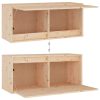 Biddon TV Cabinets 5 pcs Solid Wood Pine – Brown