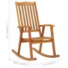 Rocking Chair Solid Acacia Wood – Brown