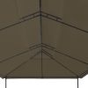 Gazebo 600x298x270 cm – Taupe, Without curtain