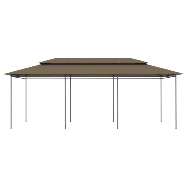 Gazebo 600x298x270 cm – Taupe, Without curtain