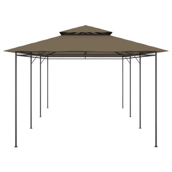 Gazebo 600x298x270 cm – Taupe, Without curtain