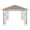 Gazebo with Mosquito Net 180 g/m – 4x3x2.73 m, Taupe