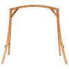 Swing Frame Solid Bent Wood with Teak Finish