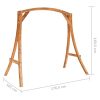 Swing Frame Solid Bent Wood with Teak Finish