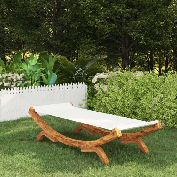 Outdoor Lounge Bed 100×188.5×44 cm Solid Bent Wood