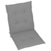 Garden Chair Cushions 6 pcs Grey 100x50x3 cm