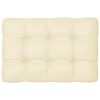 Pallet Sofa Cushion Cream 120x80x10 cm