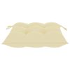 Chair Cushions 4 pcs Cream White 40x40x7 cm Fabric