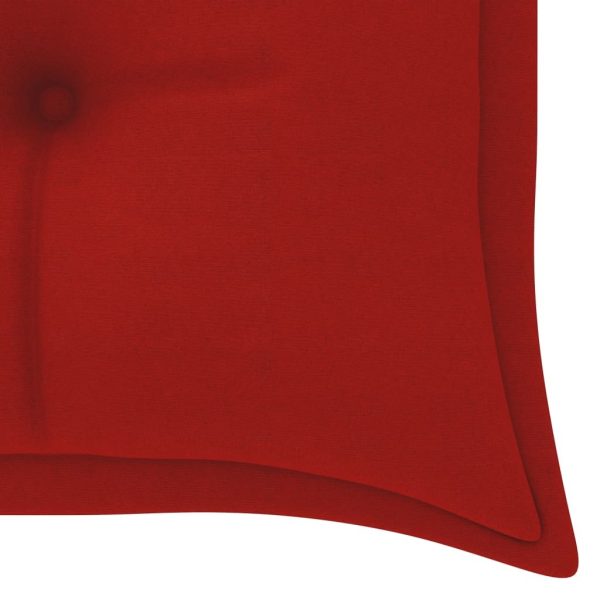 Garden Bench Cushion Red 150x50x7 cm Fabric