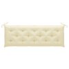 Cushion for Swing Chair Cream White 150 cm Fabric