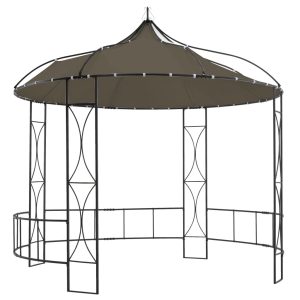 Gazebo 300×290 cm Round – Taupe