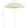 Outdoor Parasol with Steel Pole 180 cm – Sand